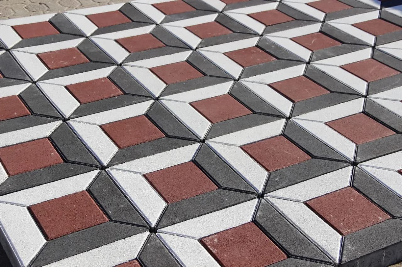 Interlocking paver pattern showcasing craftsmanship